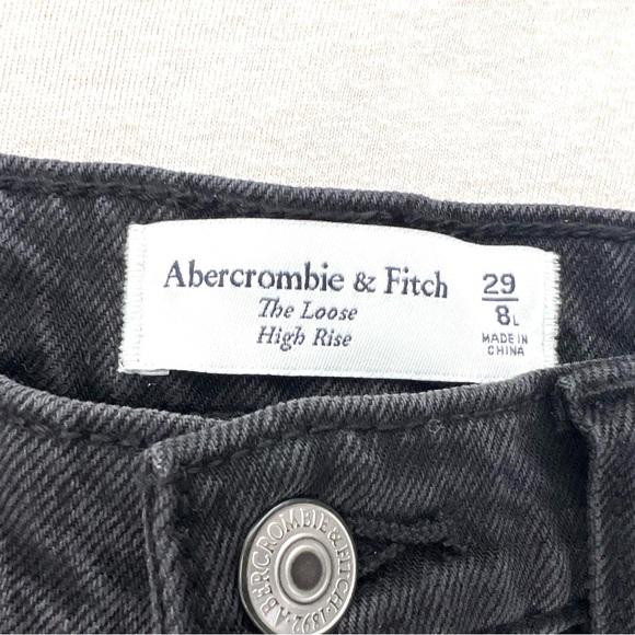 Abercrombie & Fitch High Rise Black Jeans - Picture 4 of 9